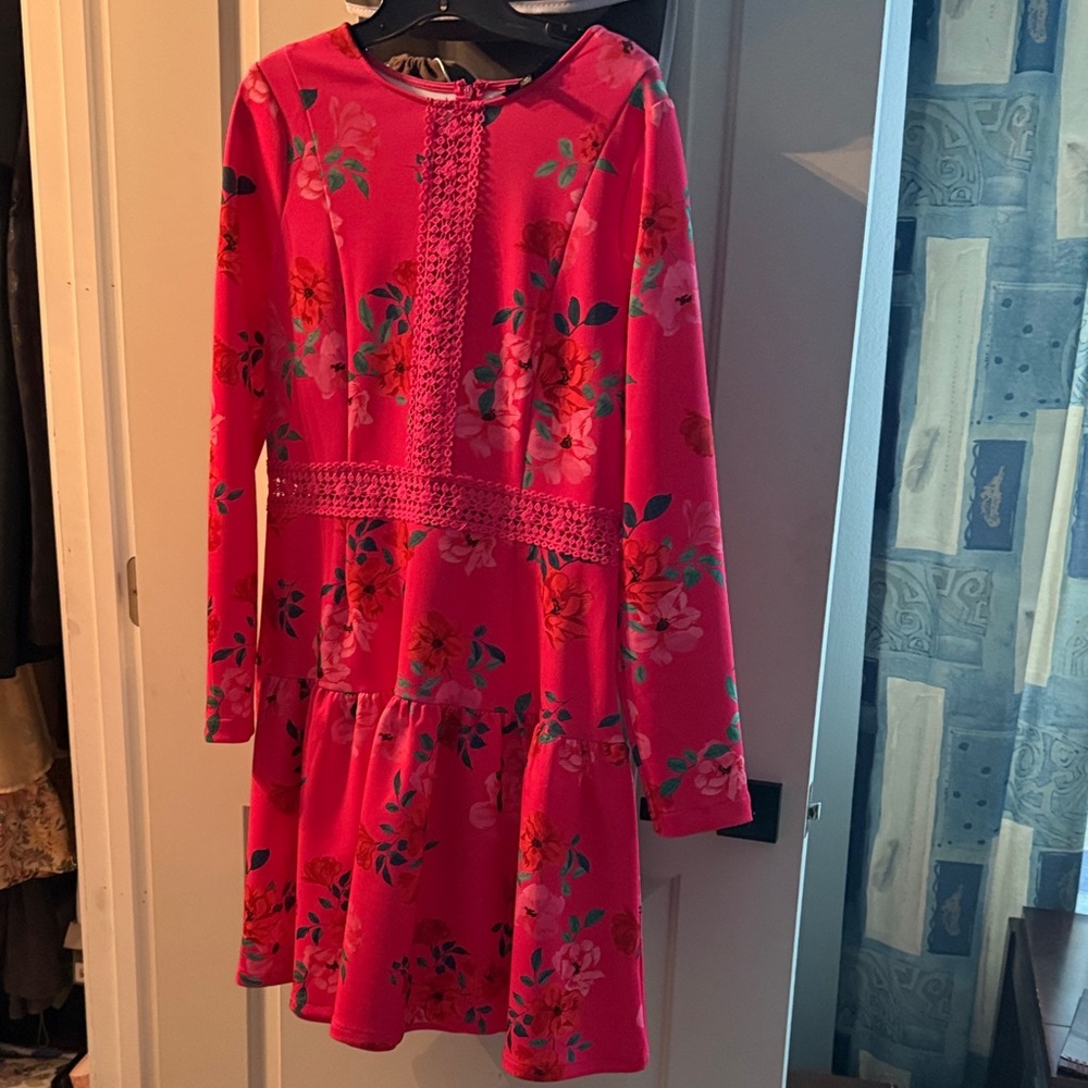 Floral Pink Kids Dress